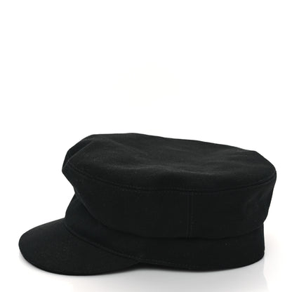 Hermes Cotton Giulietta Seashell Cap 58 Black 4 of 8