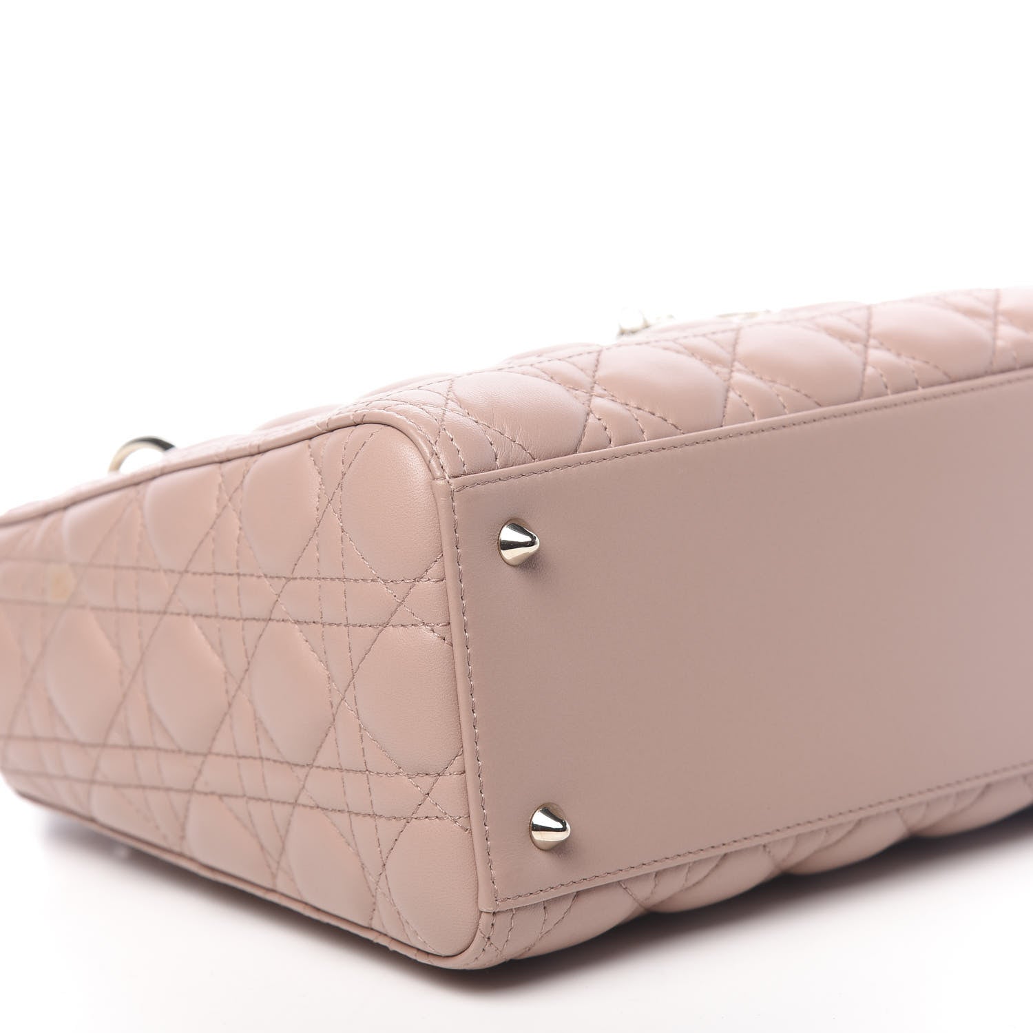 Christian Dior Lambskin Cannage Medium Lady Dior Pink 7 of 9