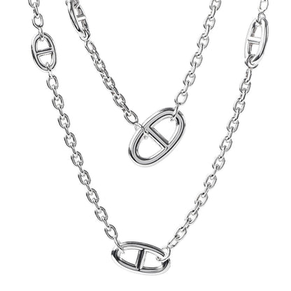 Hermes Sterling Silver Farandole Necklace 80 1 of 6
