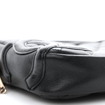 Chanel Calfskin Quilted Large Cambon Bowler Black 10 of 12