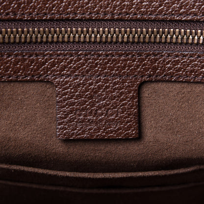 Gucci Suede Rainbow Strap Briefcase Brown 6 of 11