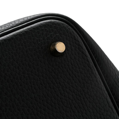 Hermes Taurillon Clemence Picotin Lock 22 MM Black 10 of 11