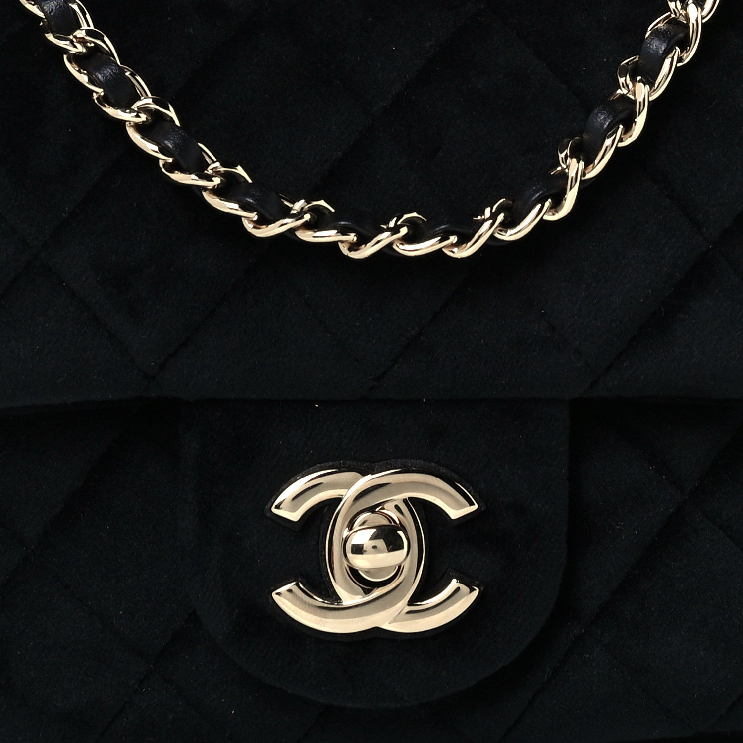 Chanel Velvet Quilted Mini Rectangular Pearl Crush Flap Black 9 of 12