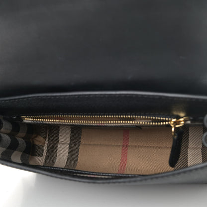 Burberry Soft Grain Calfskin Small Buckle Tote Black 4 of 4