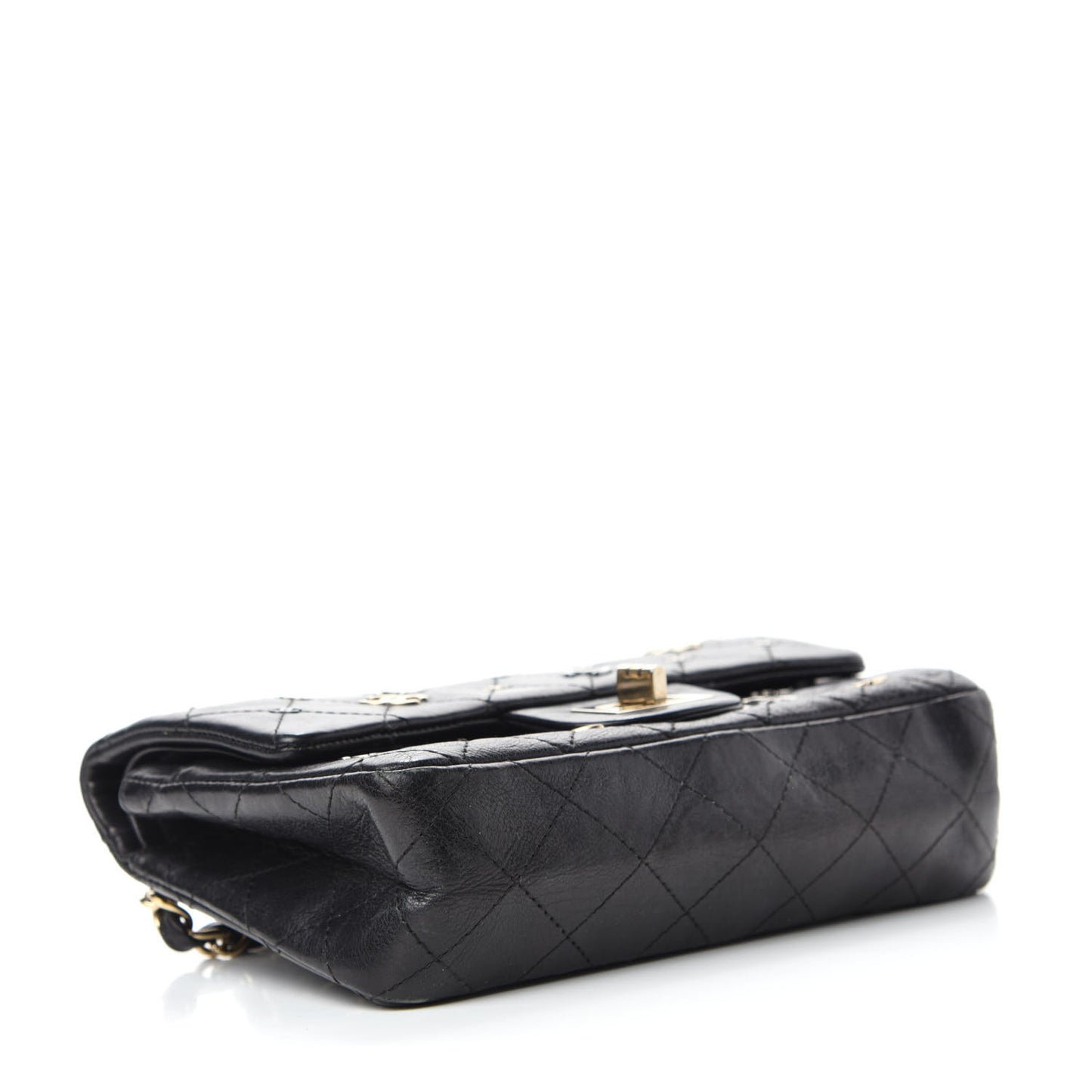 Calfskin CC Punk 2.55 Reissue 224 Flap Black