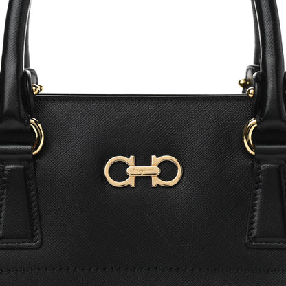 Salvatore Ferragamo Saffiano Zig Zag Beky Tote Black Multicolor 8 of 11