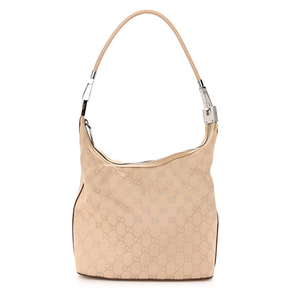 Gucci Monogram Medium Hobo Beige 1 of 10