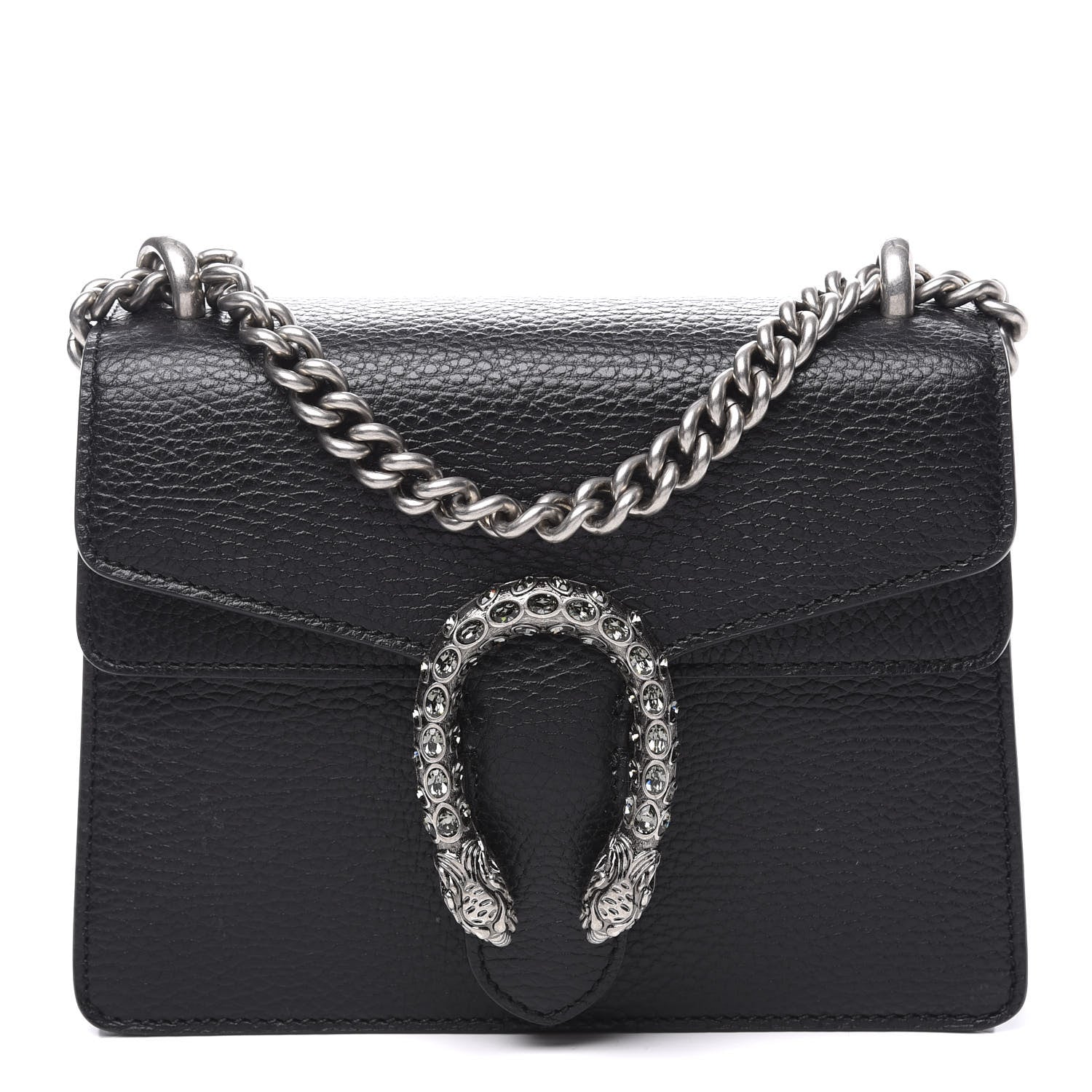Gucci Calfskin Mini Dionysus Shoulder Bag Black 1 of 12