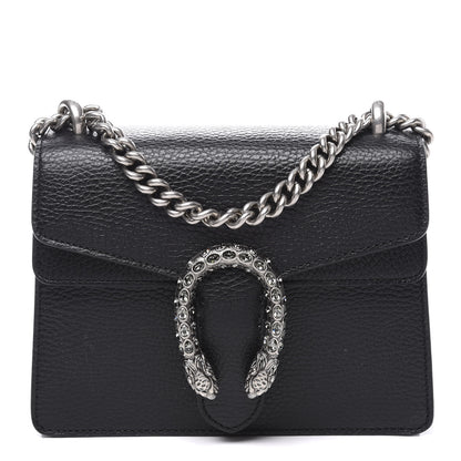 Gucci Calfskin Mini Dionysus Shoulder Bag Black 1 of 12