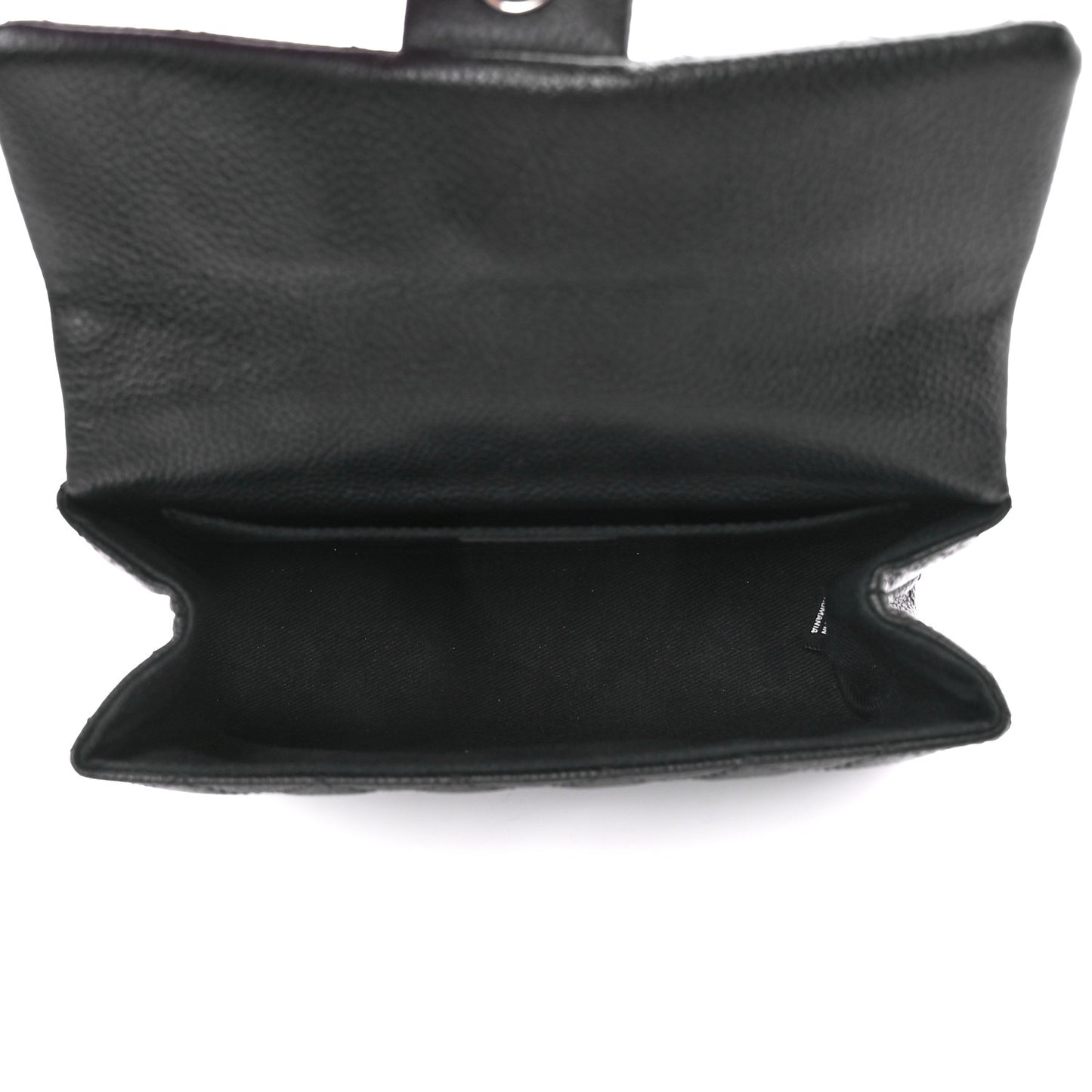 Grained Calfskin Quilted 2.55 Reissue Flap Belt Bag Clutch Black