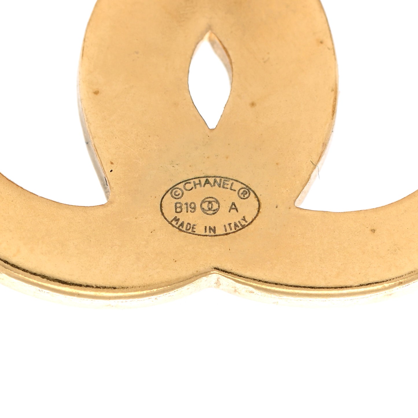 Metal Along The Nile CC Earrings Gold