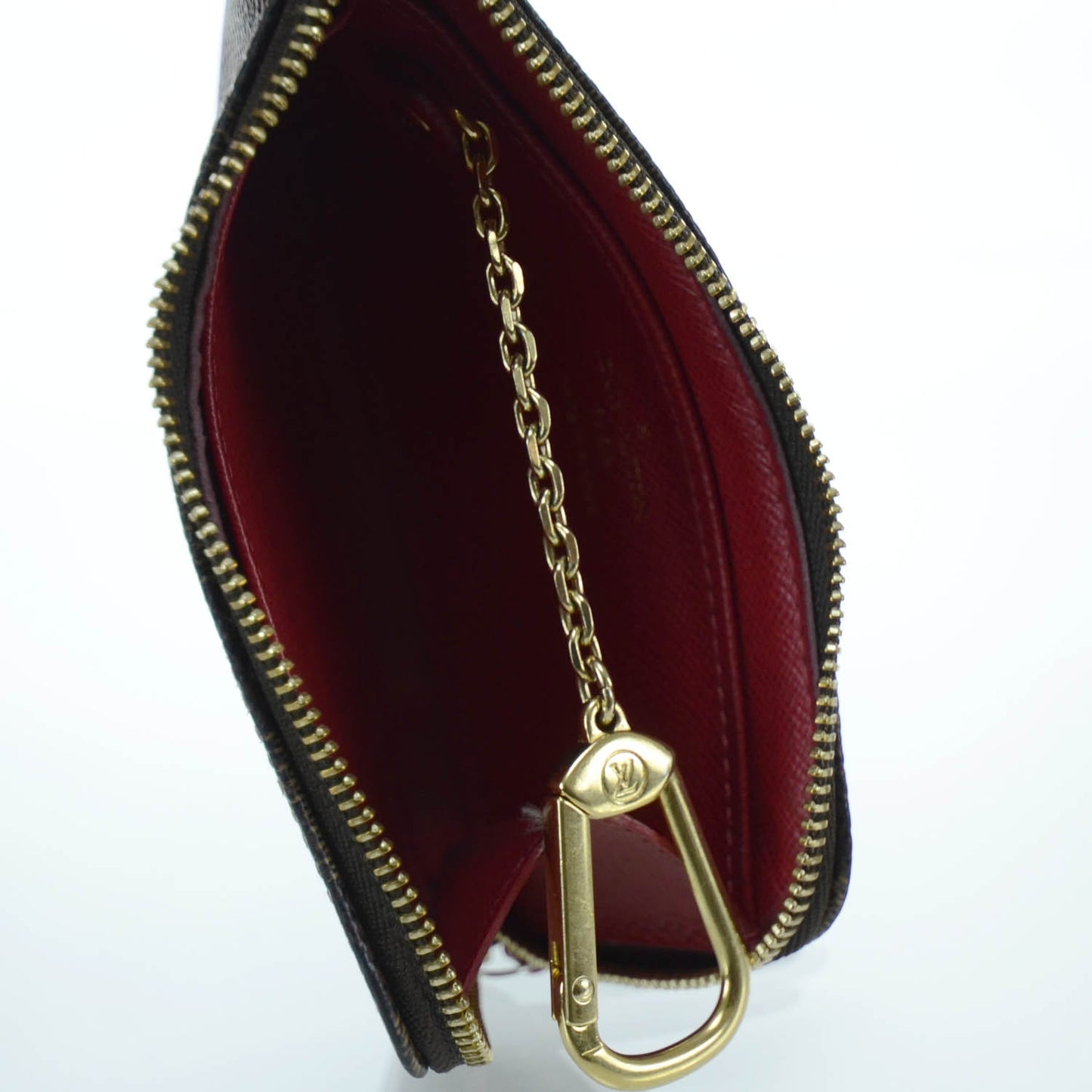 Damier Ebene Complice Trunks and Bags Key Pouch Red