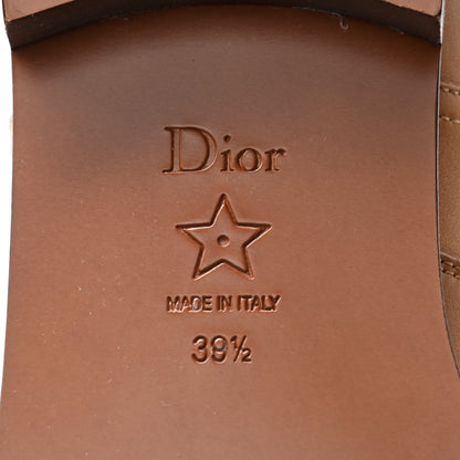 Christian Dior Soft Calfskin Empreinte High Boot 39.5 Ochre Brown 6 of 9