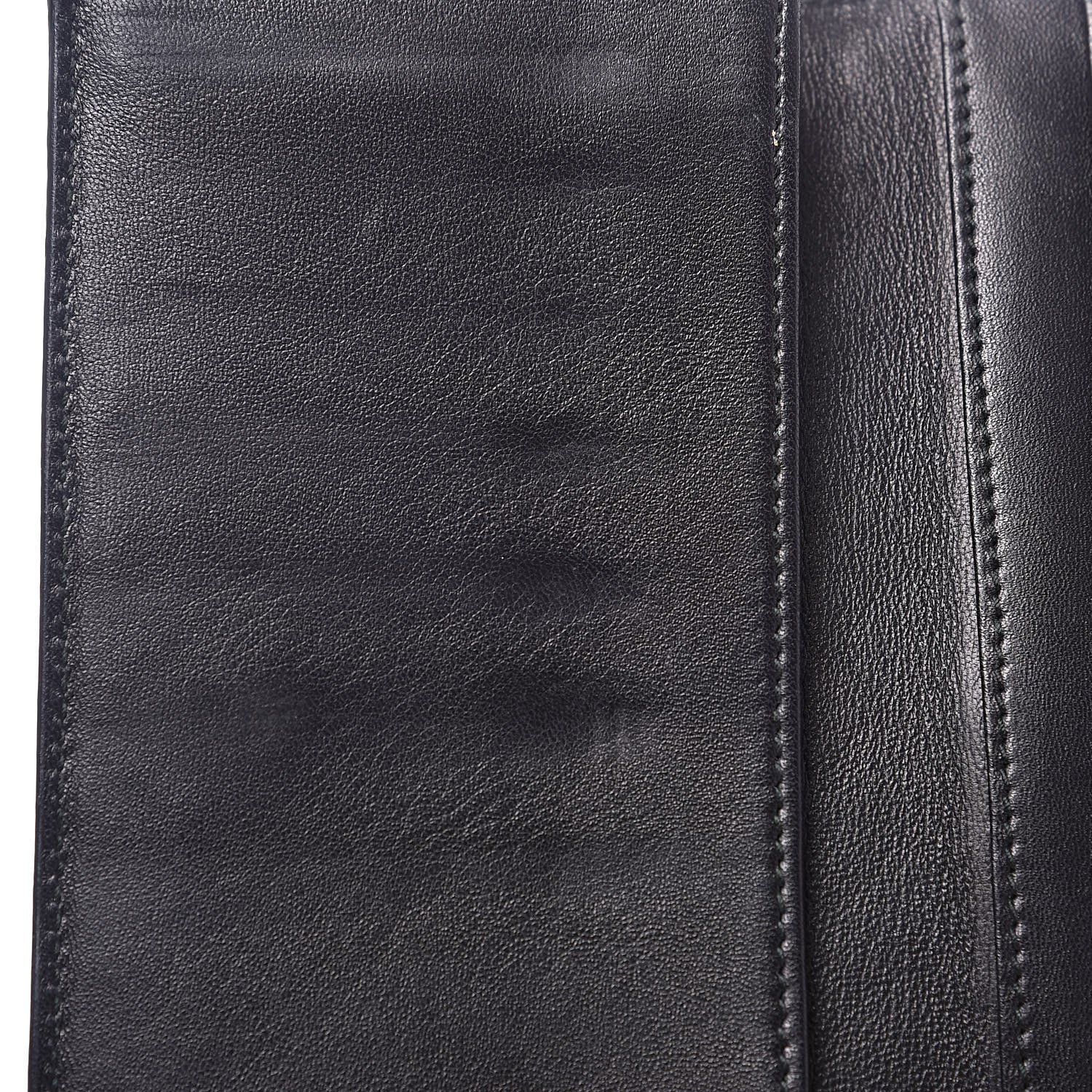 Alexander McQueen Calfskin Quilted Studded Skull Continental Wallet Black 11 of 11