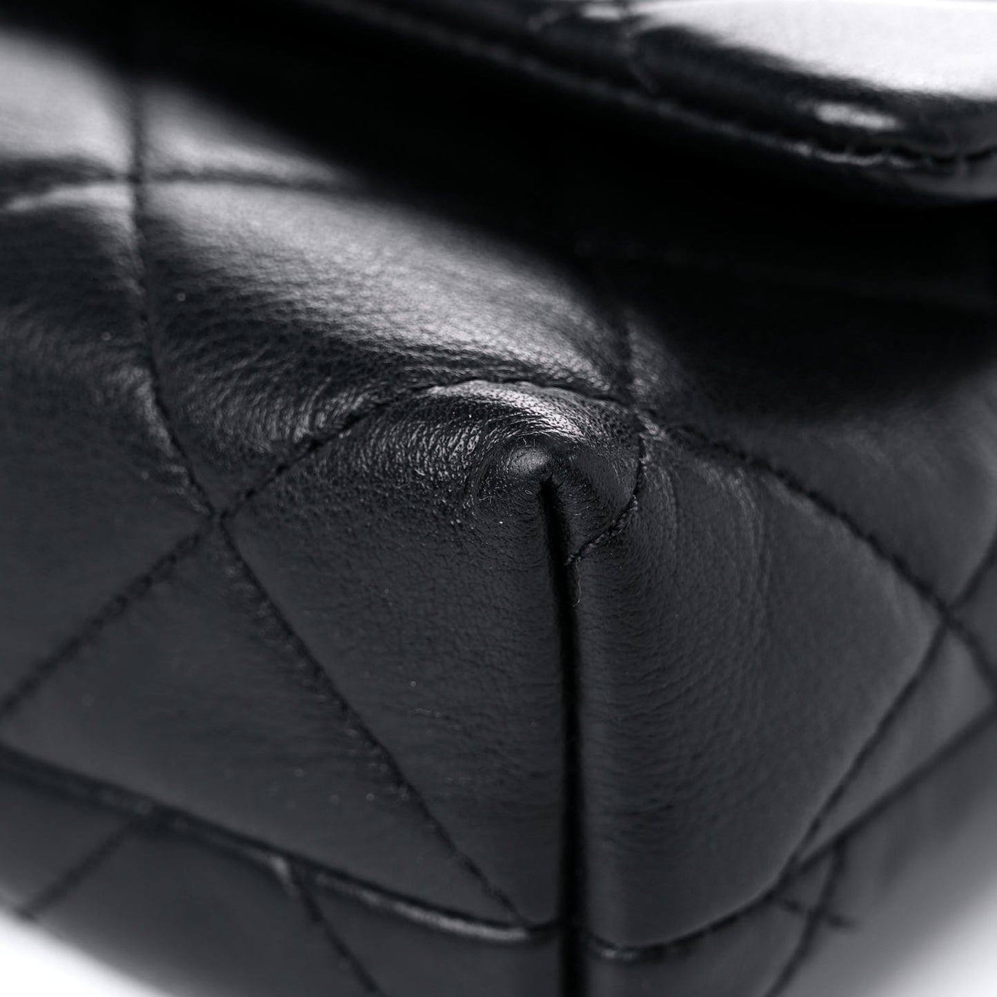 Calfskin Quilted Crossbody Bag Black