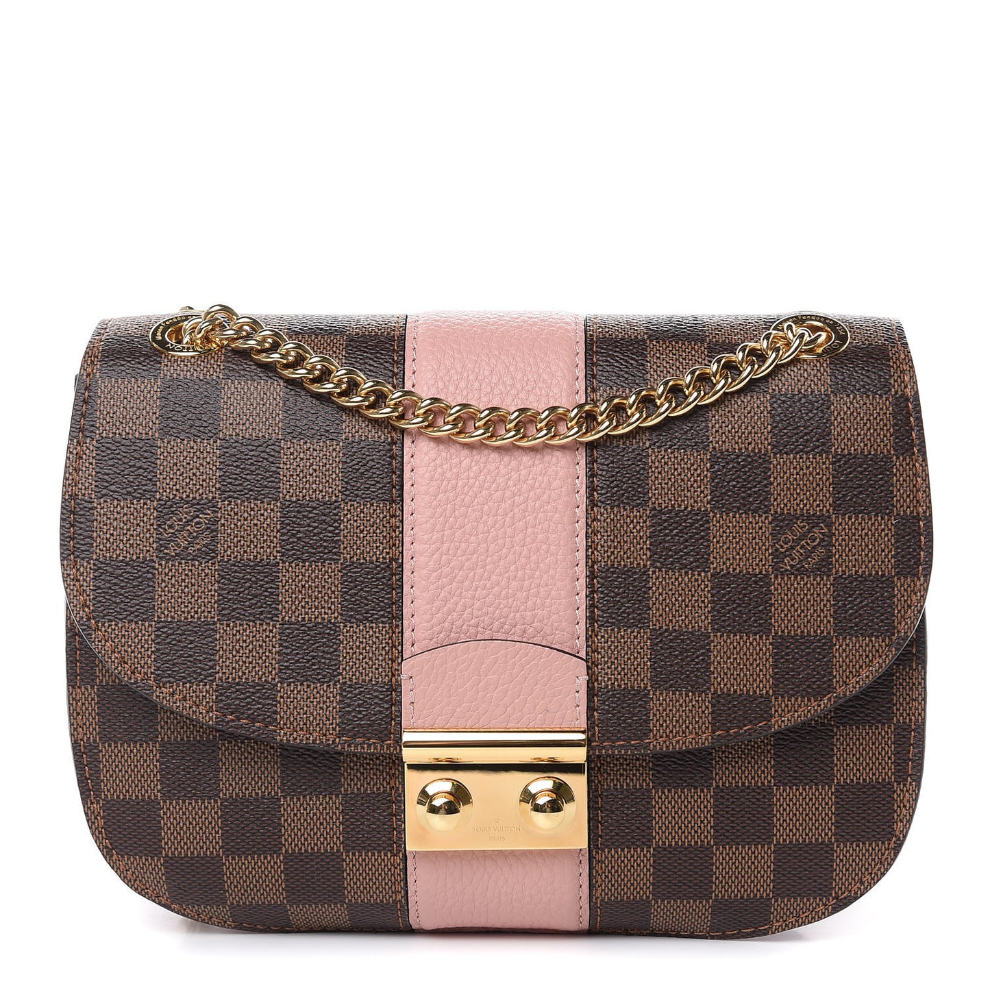 Damier Ebene Cuir Taurillon Wight Magnolia