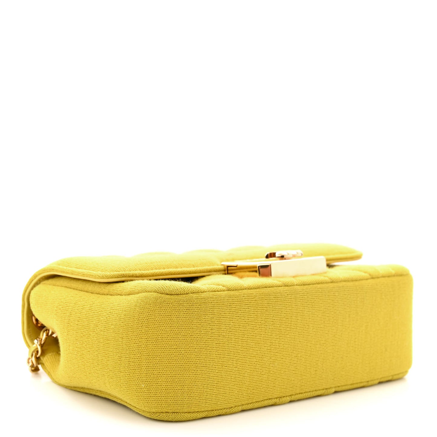Jersey Quilted Mini Chic With Me Flap Yellow