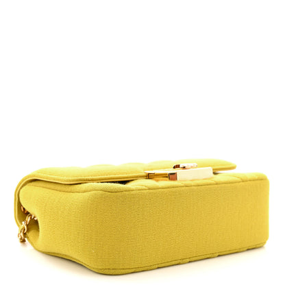 Chanel Jersey Quilted Mini Chic With Me Flap Yellow 4 of 12