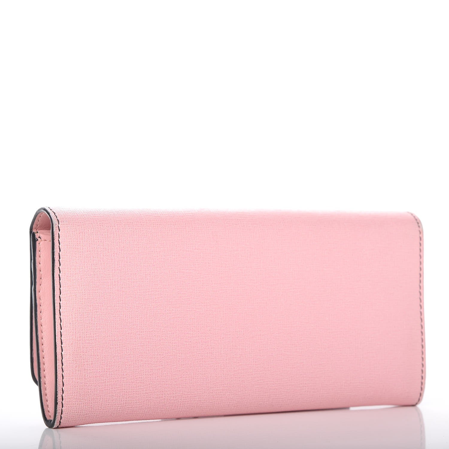 Fendi Vitello Elite Century Hypnoteyes Studded Continental Wallet Bubblegum Multicolor 3 of 8