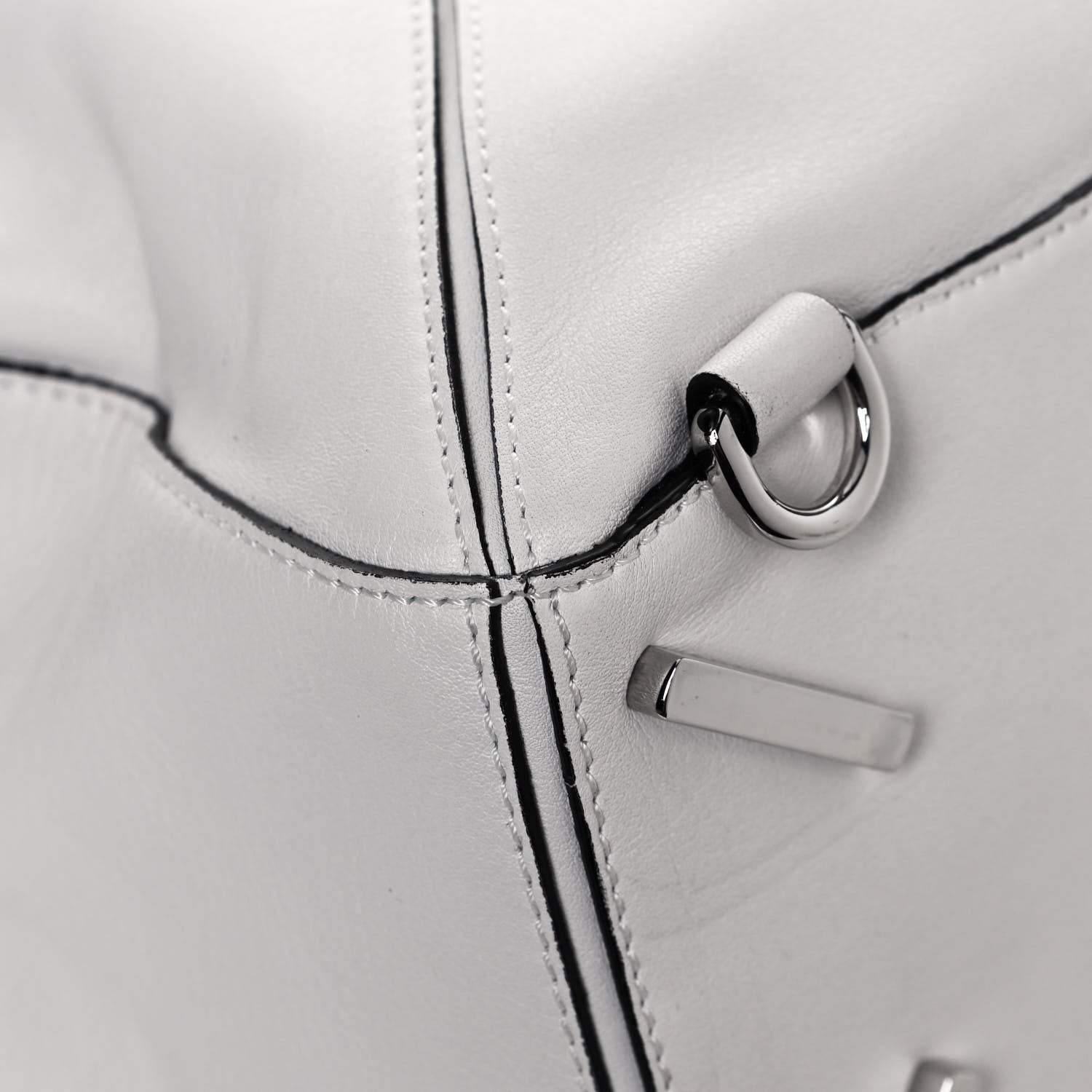Loewe Calfskin Medium Puzzle Bag White 9 of 15