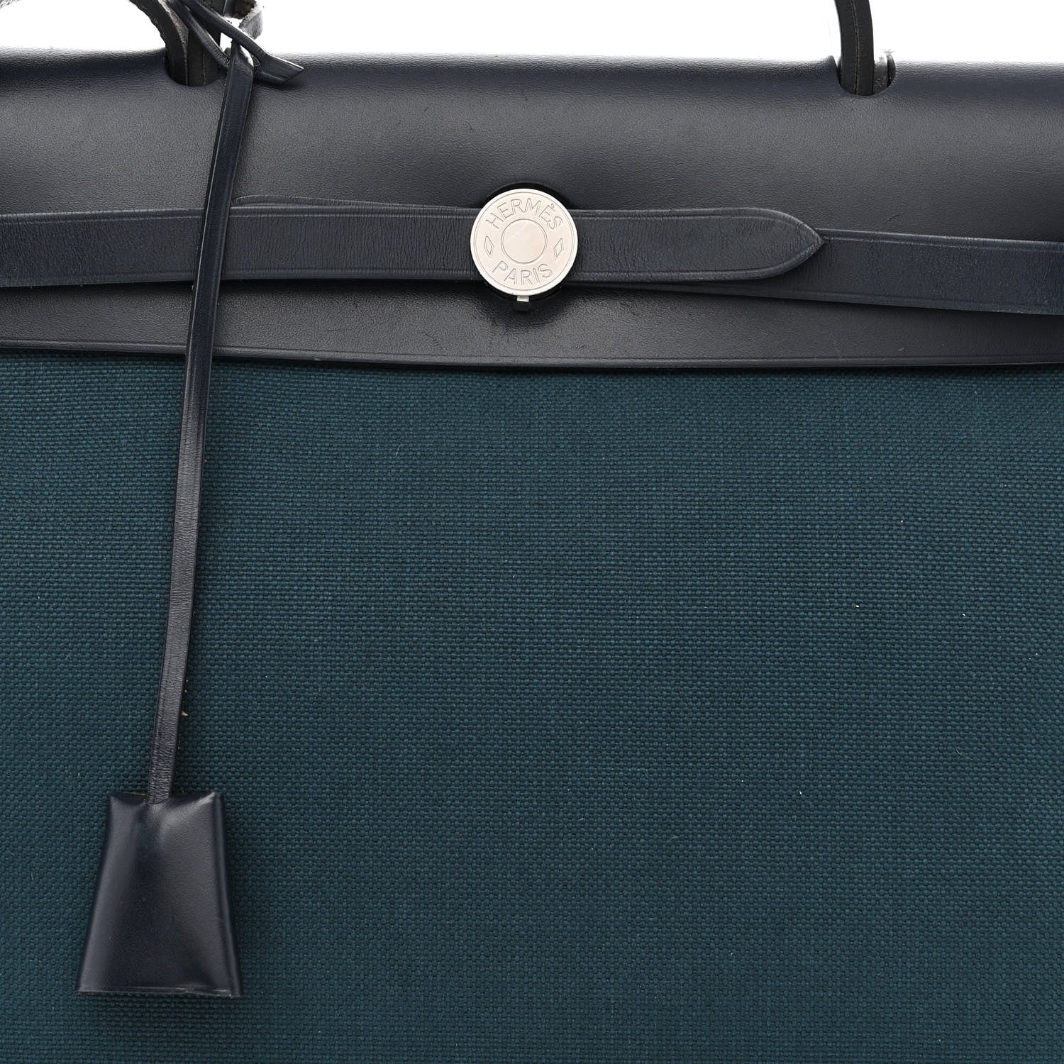 Hermes Military Toile Vache Hunter Herbag Zip 31 PM Bleu Ocean Bleu Indigo 10 of 13