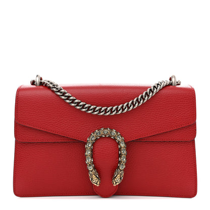 Gucci Dollar Calfskin Swarovski Crystal Small Dionysus Shoulder Bag Hibiscus Red 1 of 17