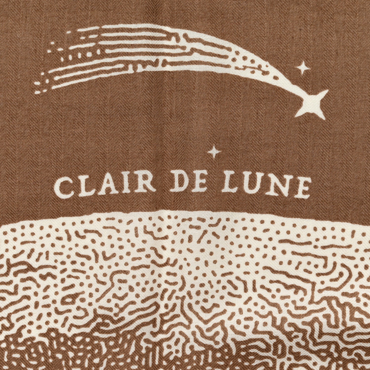 Hermes Silk Cashmere Clair De Lune Shawl 140 Camel White 5 of 5