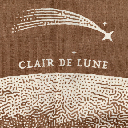 Hermes Silk Cashmere Clair De Lune Shawl 140 Camel White 5 of 5