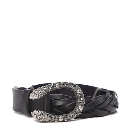 Gucci Calfskin Dionysus Braided Belt 115 46 Black 1 of 3