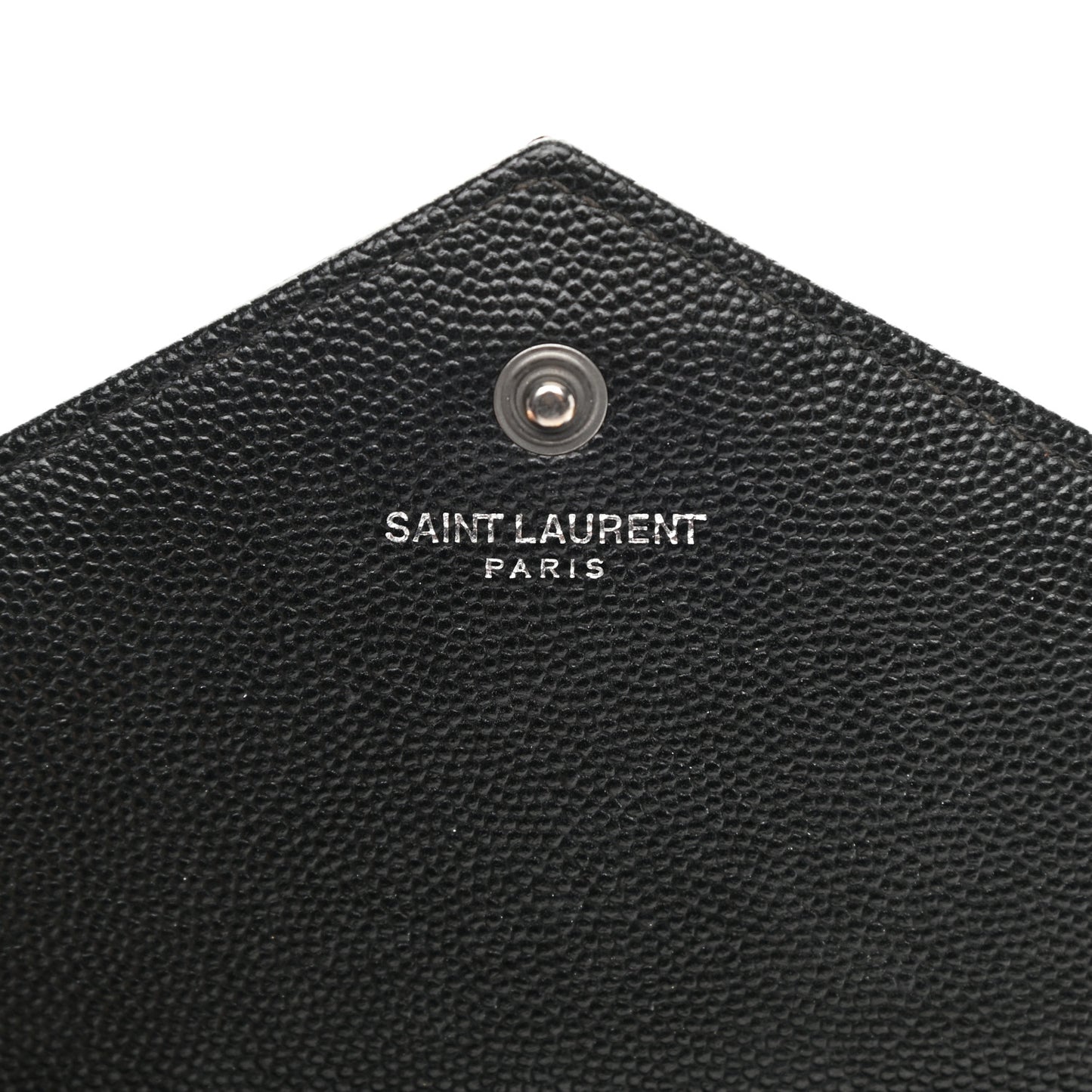 Grain De Poudre Matelasse Chevron Monogram Chain Wallet Black