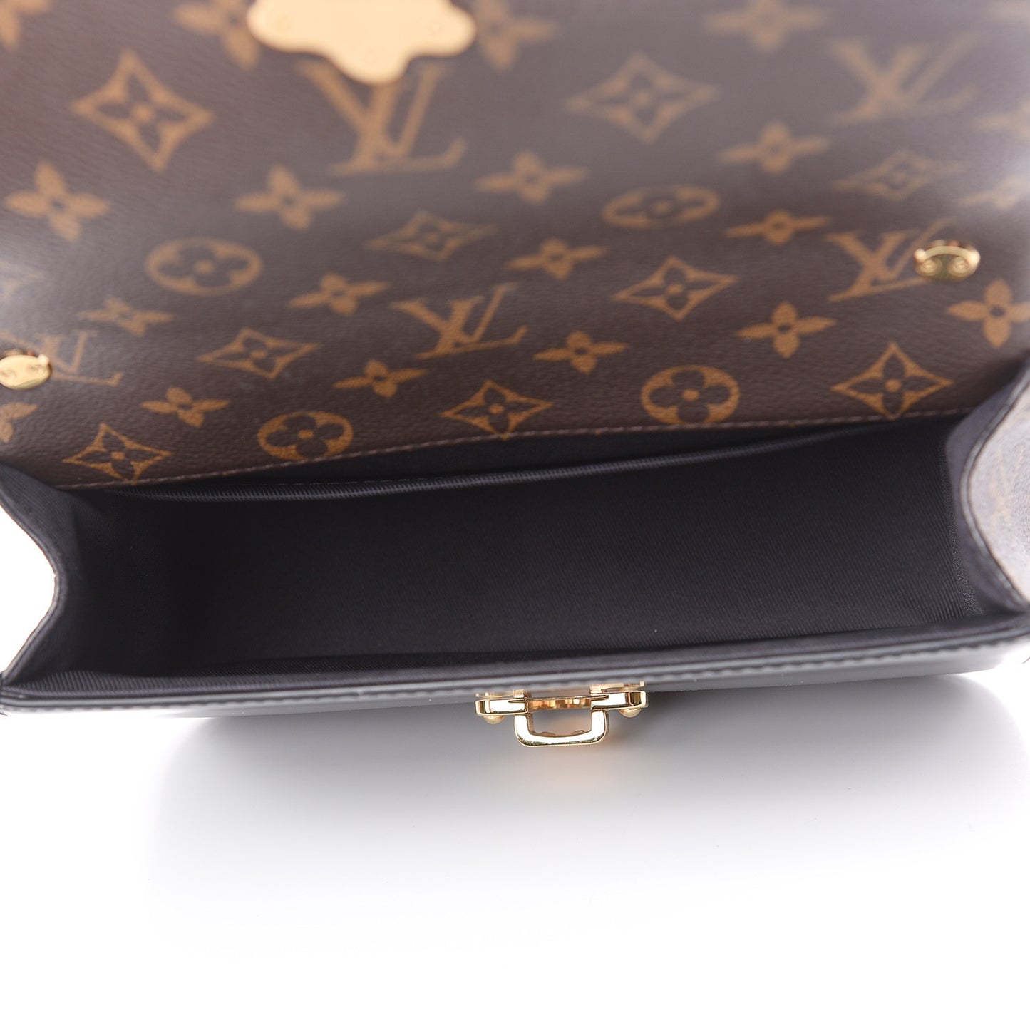Patent Calfskin Monogram Cherrywood BB Black