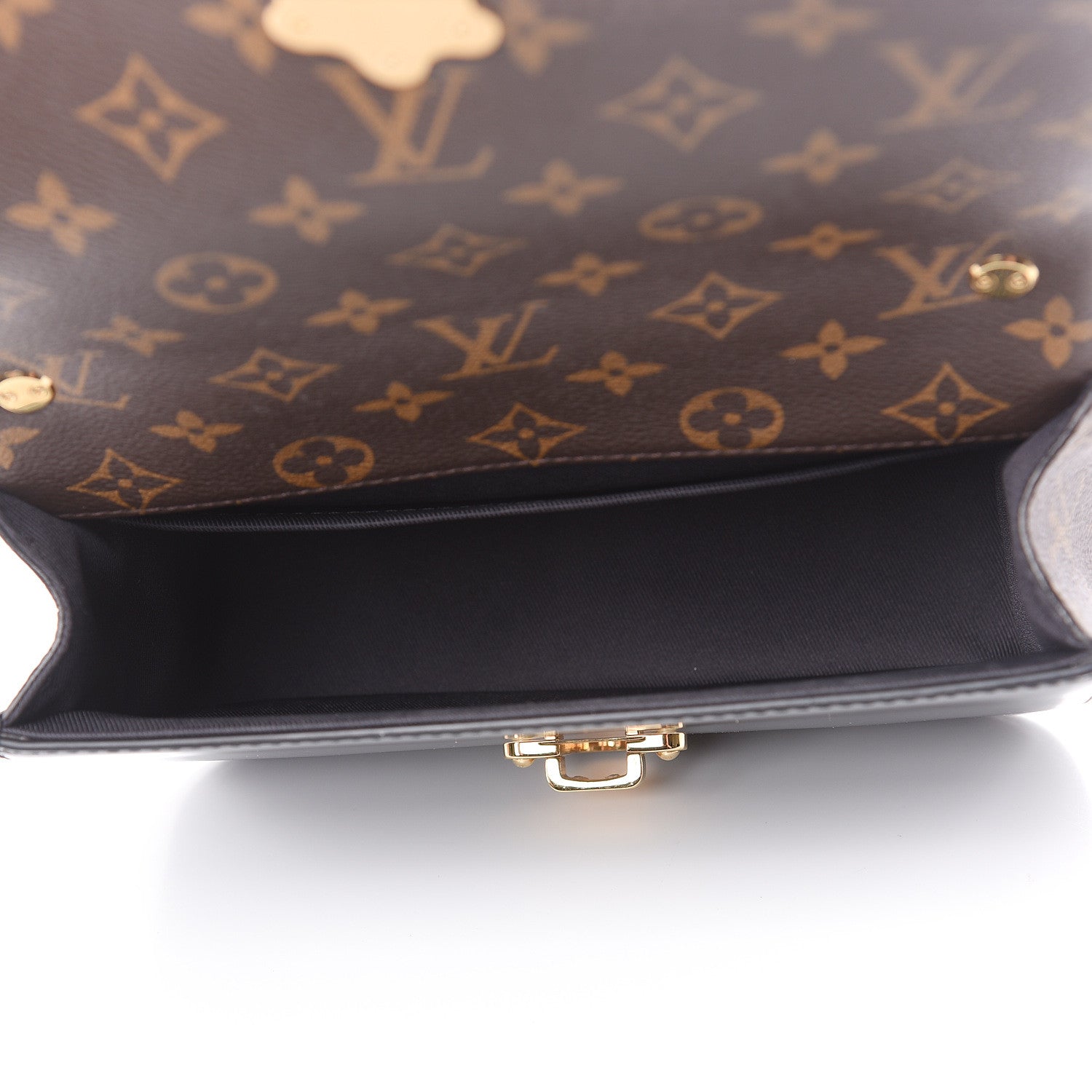 Louis Vuitton Patent Calfskin Monogram Cherrywood BB Black 5 of 15