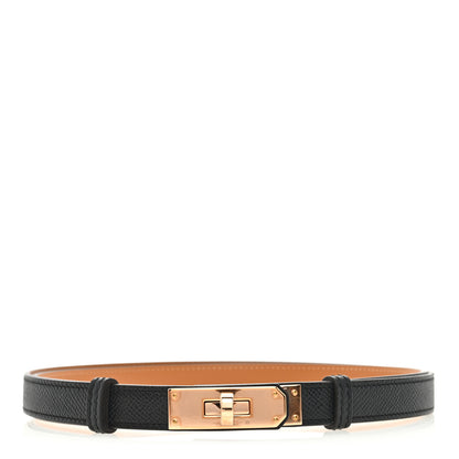 Hermes Epsom Kelly Belt Black 1 of 3