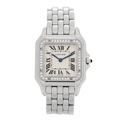 Cartier Stainless Steel Diamond 27mm Panthere Quartz Watch 1 of 5