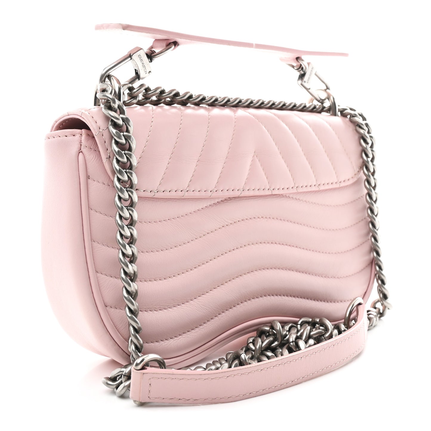 Calfskin New Wave Chain PM Smoothie Pink