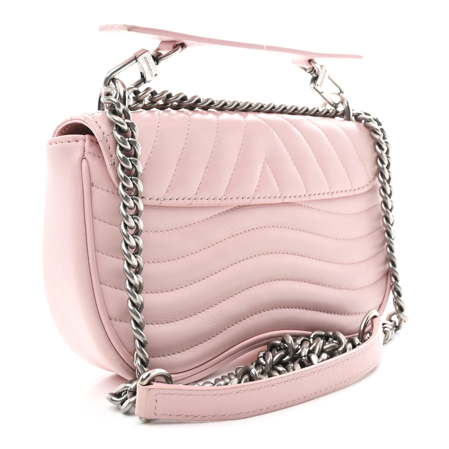 Louis Vuitton Calfskin New Wave Chain PM Smoothie Pink 3 of 10