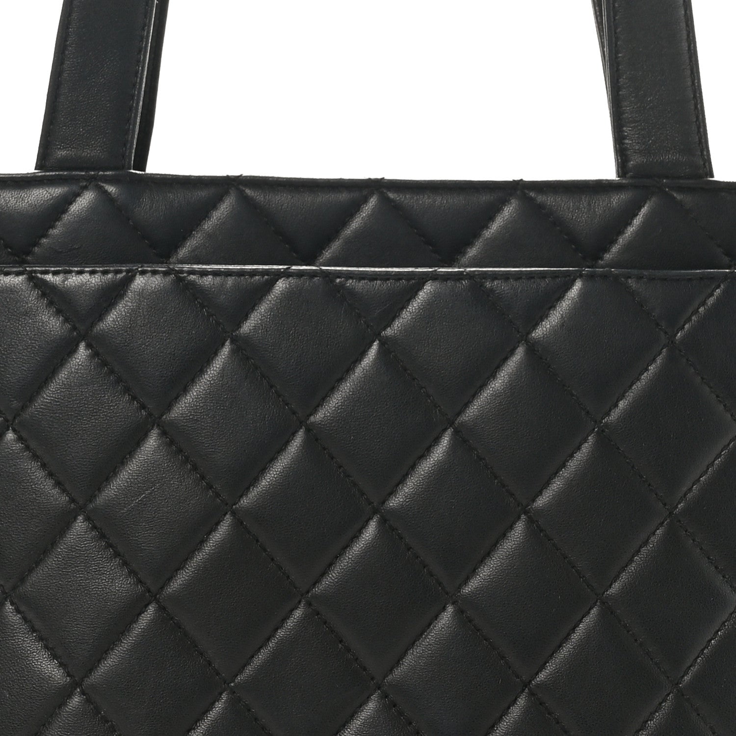 Chanel Lambskin Quilted Tote Black 9 of 12