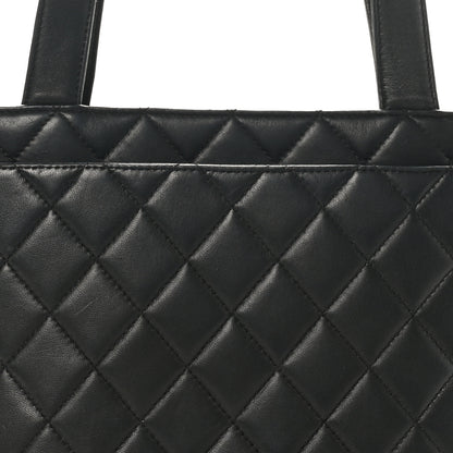 Chanel Lambskin Quilted Tote Black 9 of 12