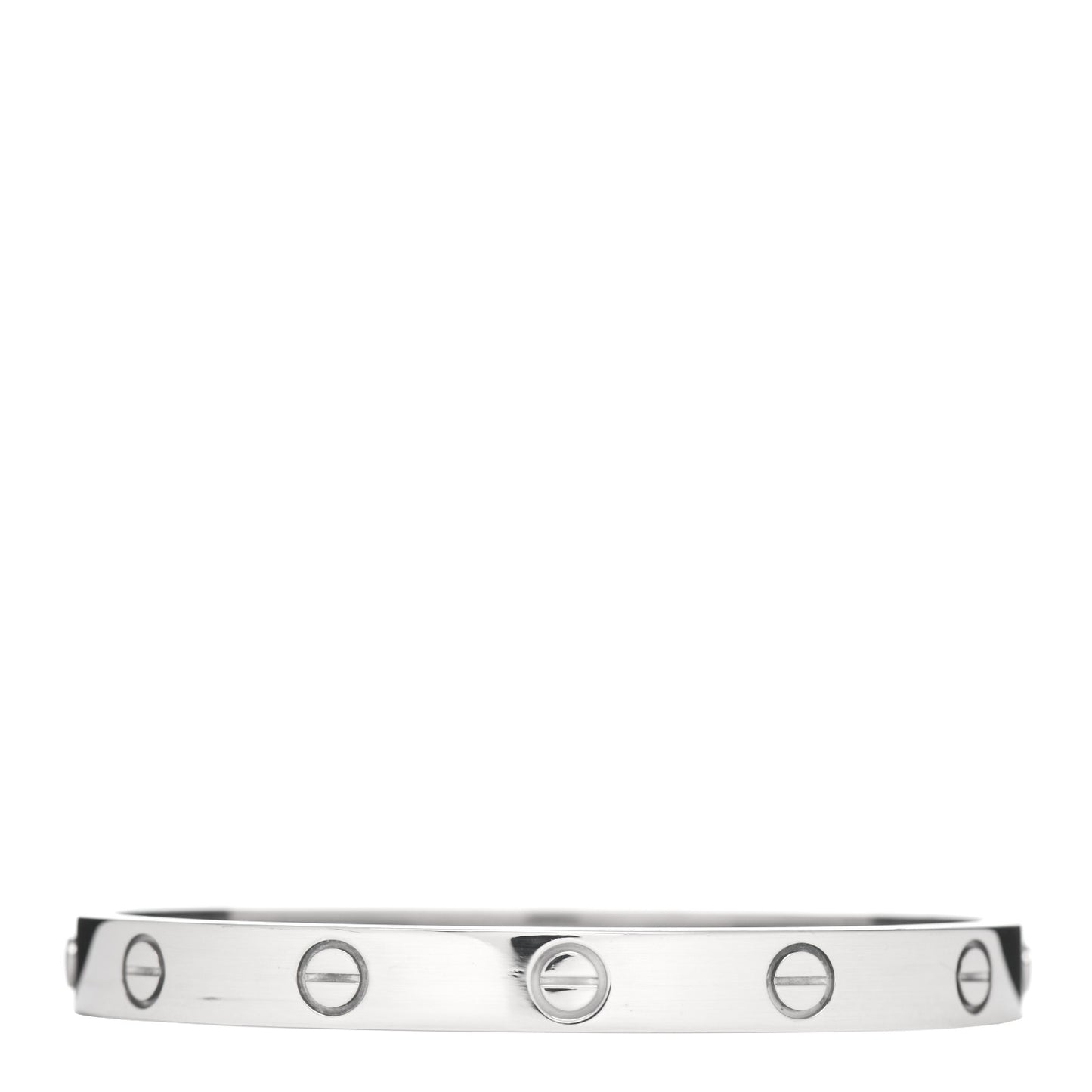 18K White Gold LOVE Bracelet 16