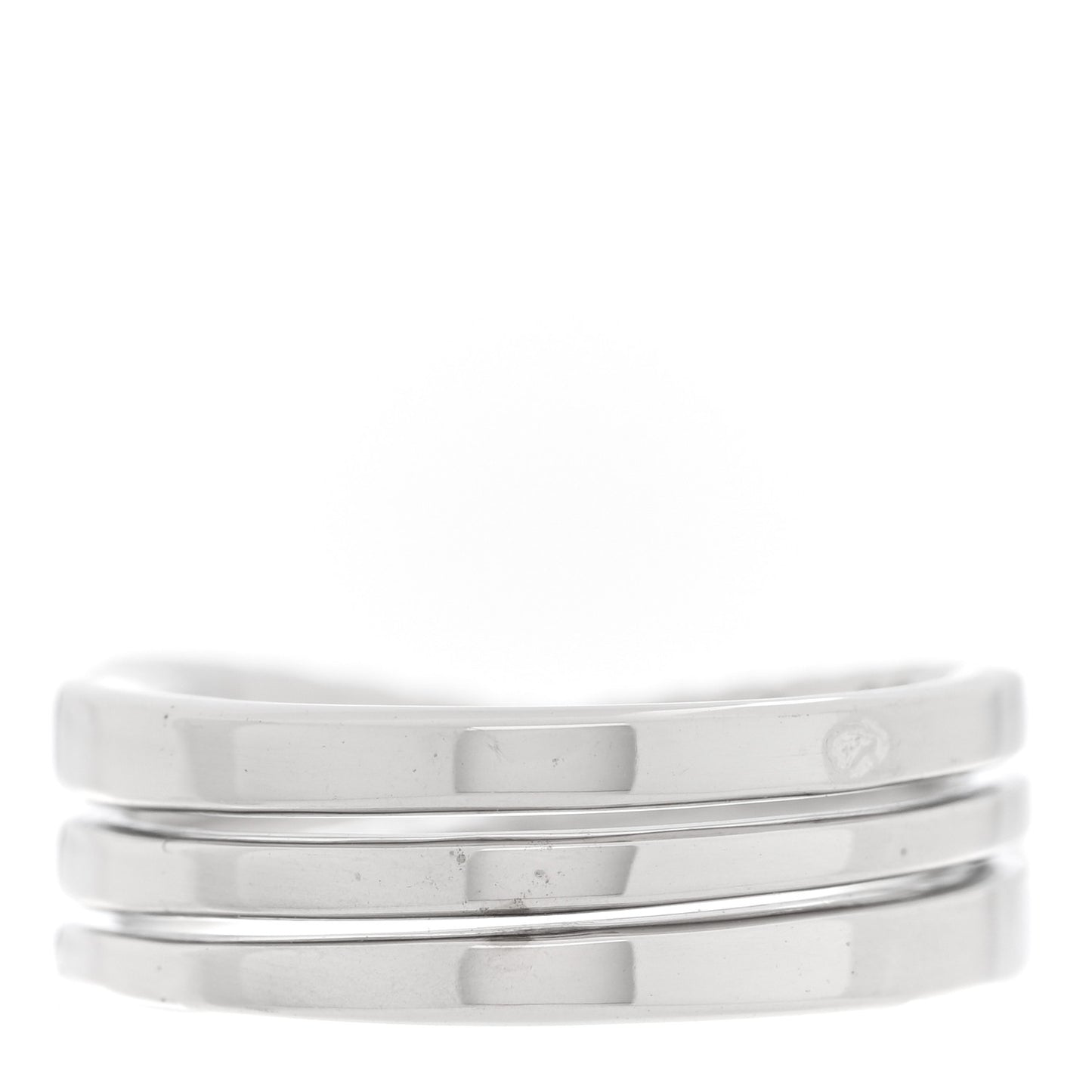 18K White Gold Diamond Etincelle de Cartier Semi Paved Ring 52 6