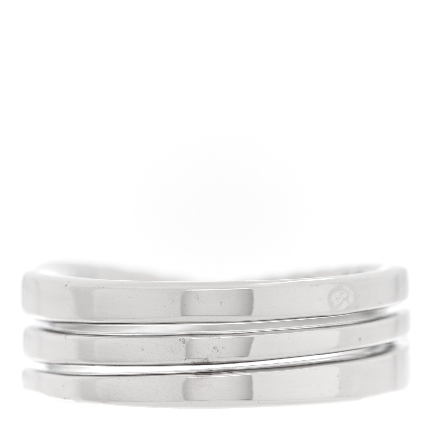 Cartier 18K White Gold Diamond Etincelle de Cartier Semi Paved Ring 52 6 3 of 5