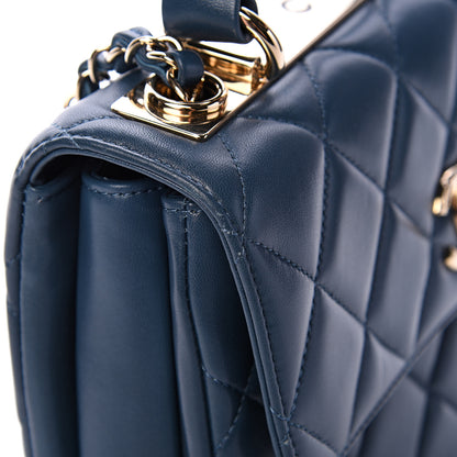 Chanel Lambskin Quilted Small Trendy CC Flap Dual Handle Bag Blue 11 of 11
