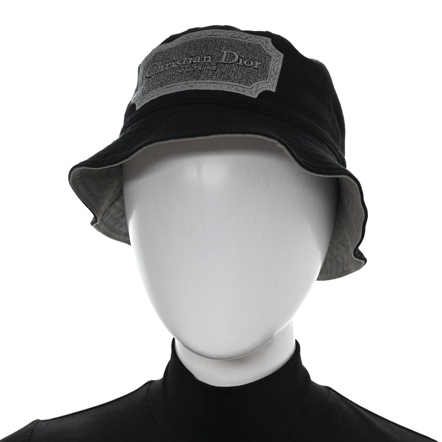 Cotton Logo Bucket Hat S Black
