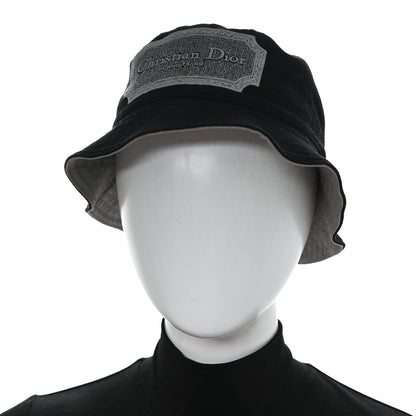 Christian Dior Cotton Logo Bucket Hat S Black 2 of 10