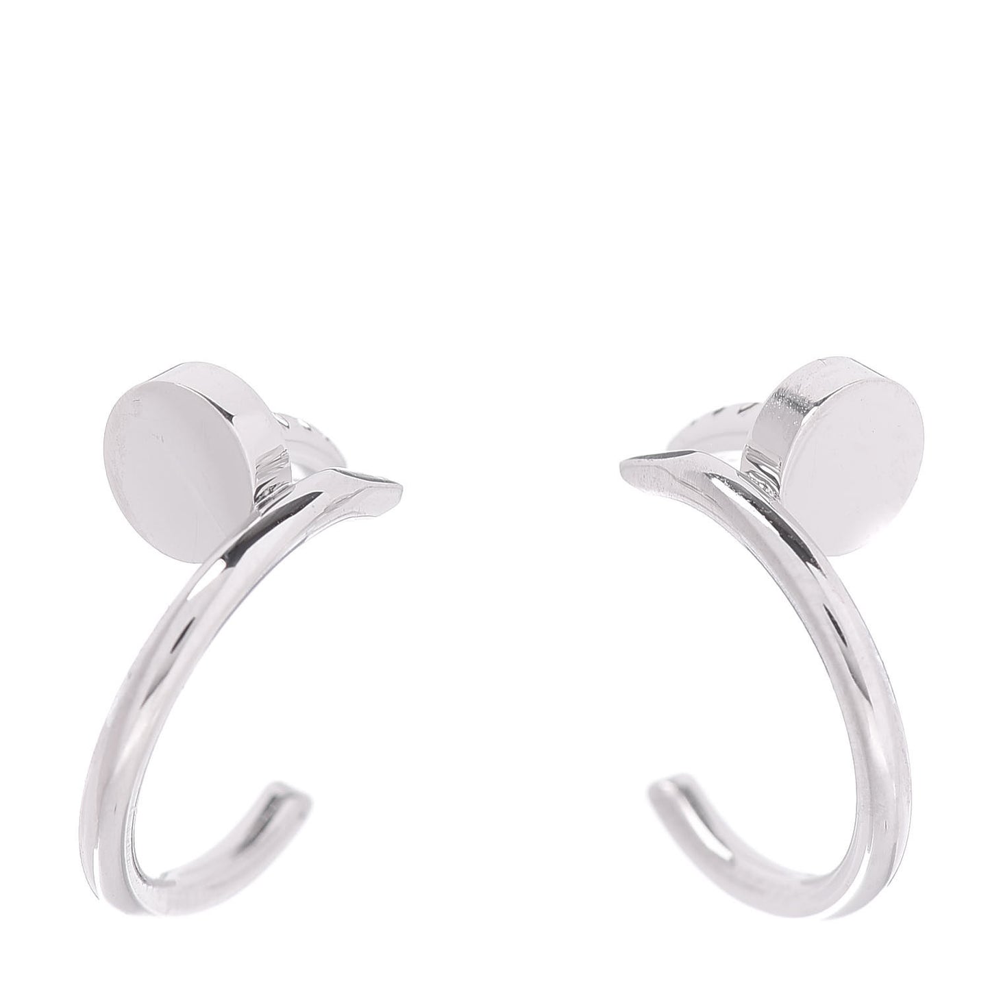 18K White Gold Juste Un Clou Hoop Earrings
