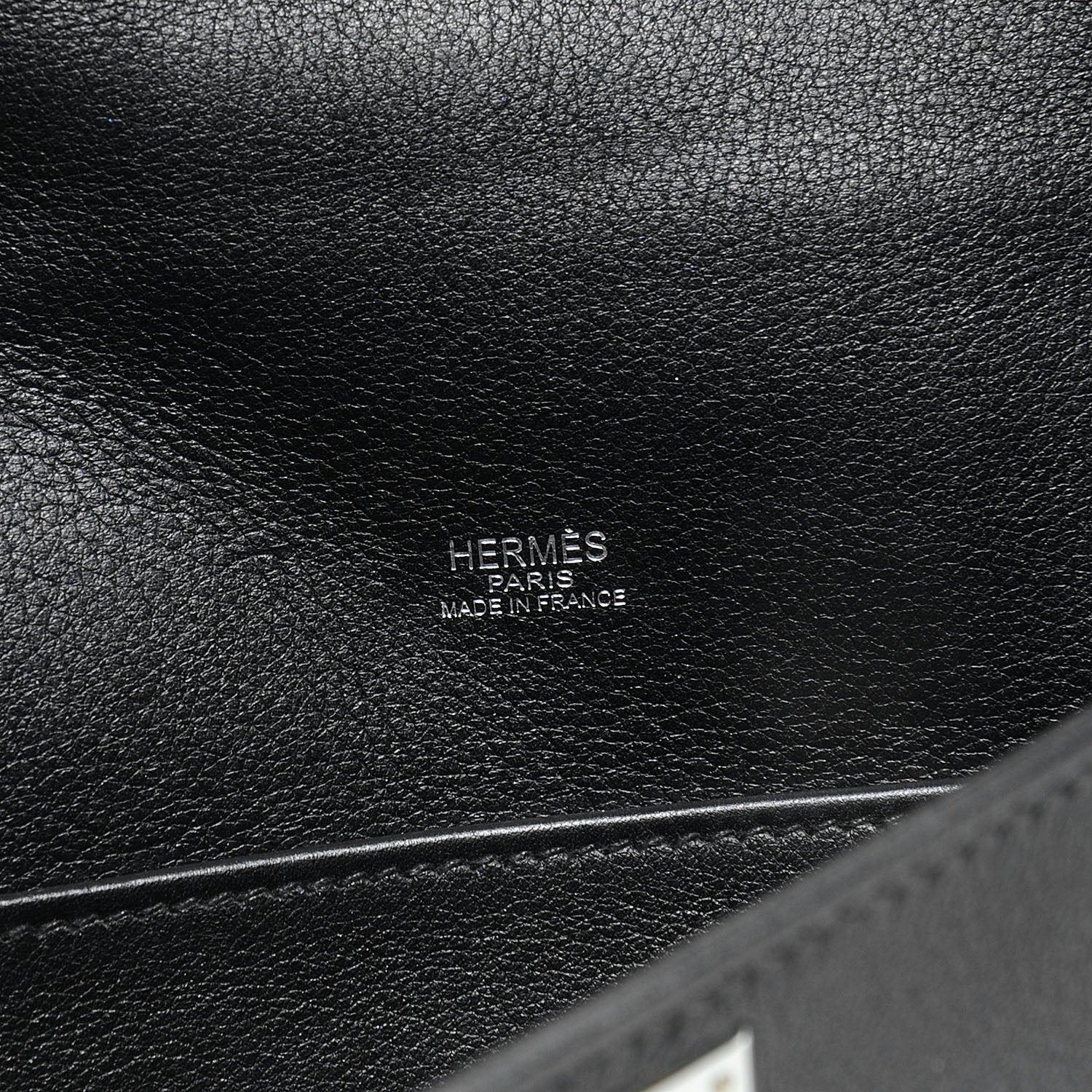 Hermes Swift Kelly Cut Clutch Pochette Black 6 of 8