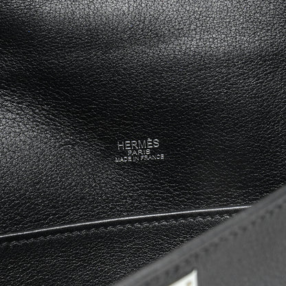 Hermes Swift Kelly Cut Clutch Pochette Black 6 of 8
