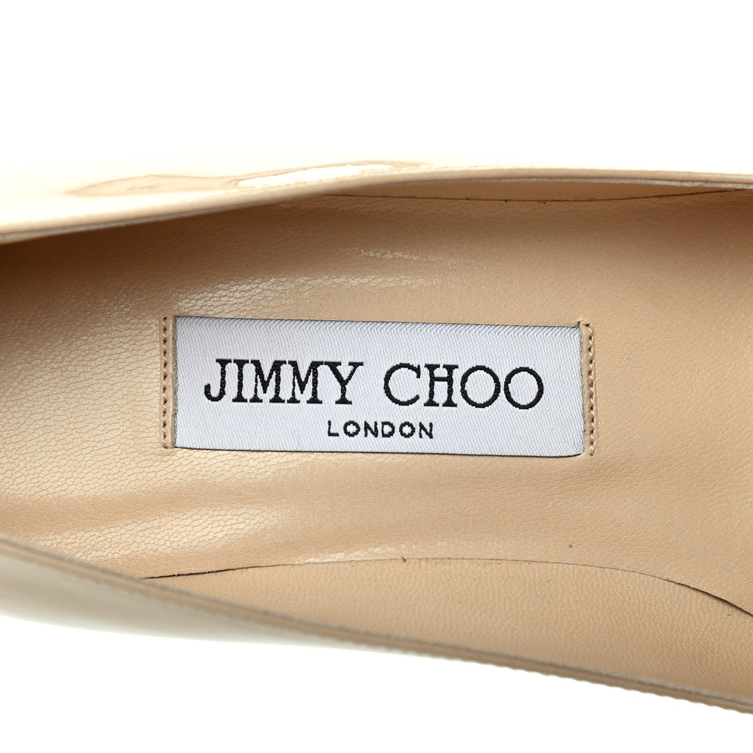 Jimmy Choo Patent Agnes 85 Pumps 35.5 Beige 7 of 9