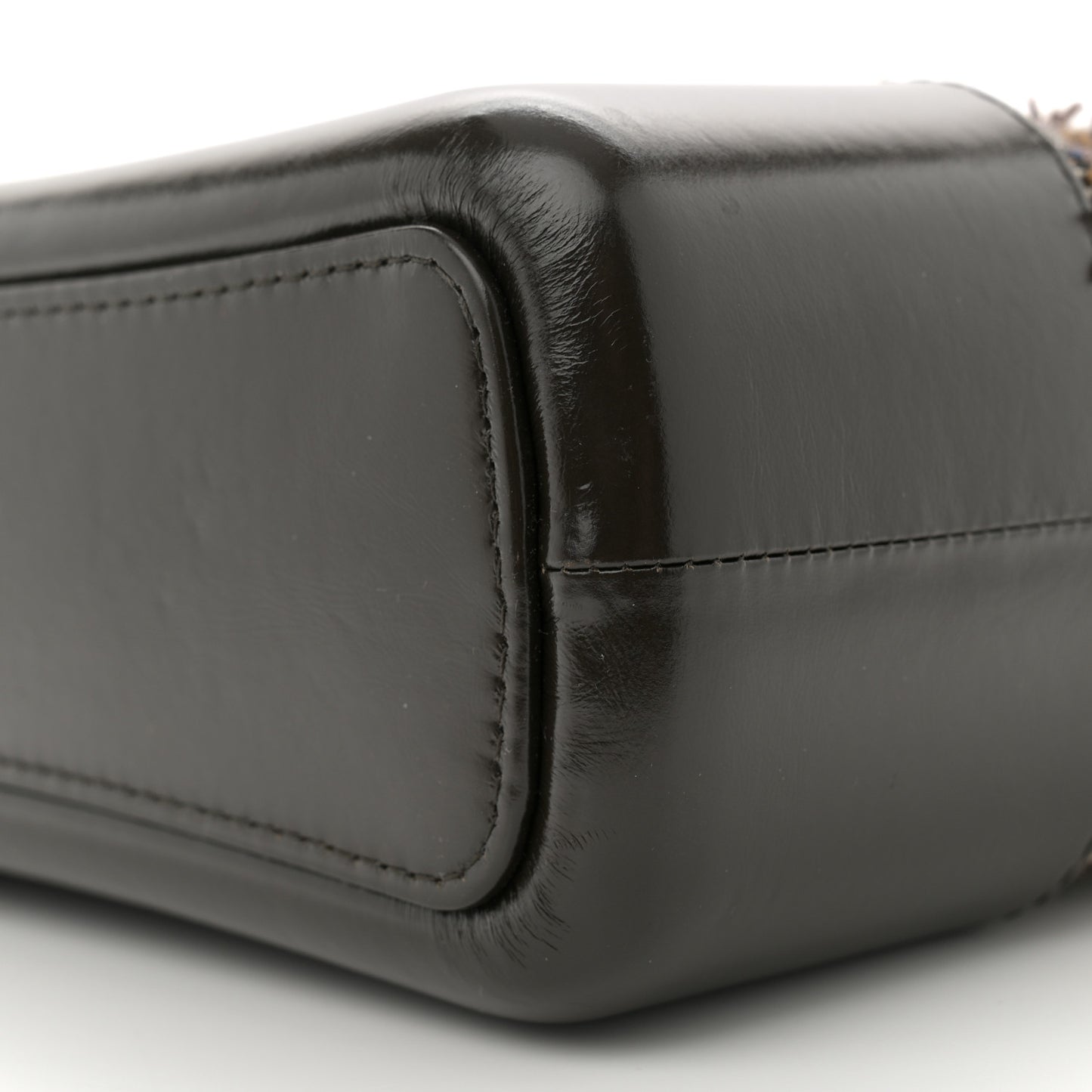 Tweed Calfskin Medium Gabrielle Hobo Brown