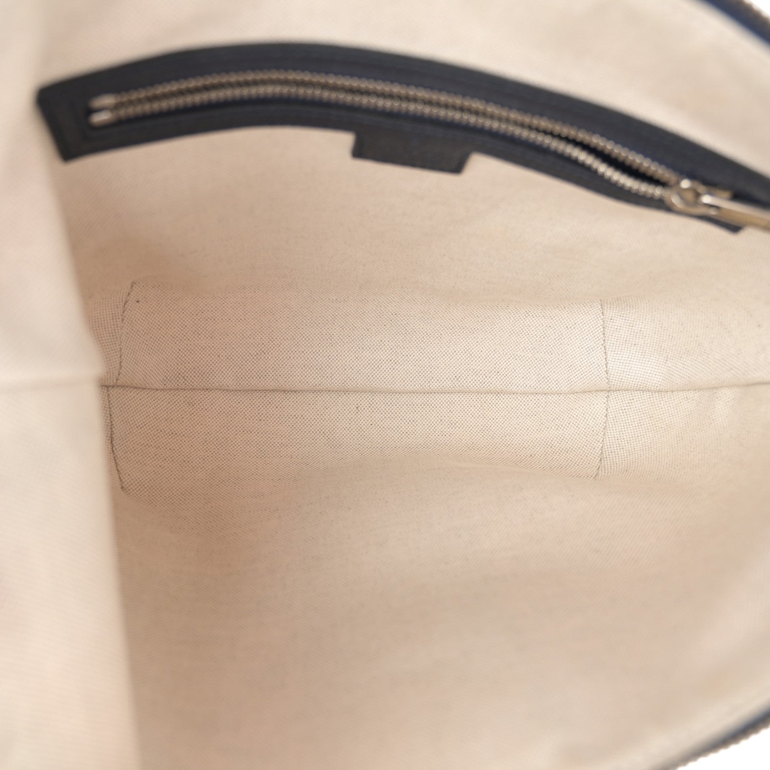 Gucci GG Supreme Monogram Textured Dollar Calfskin Web Small Ophidia Half Moon Hobo Beige Blue 5 of 10